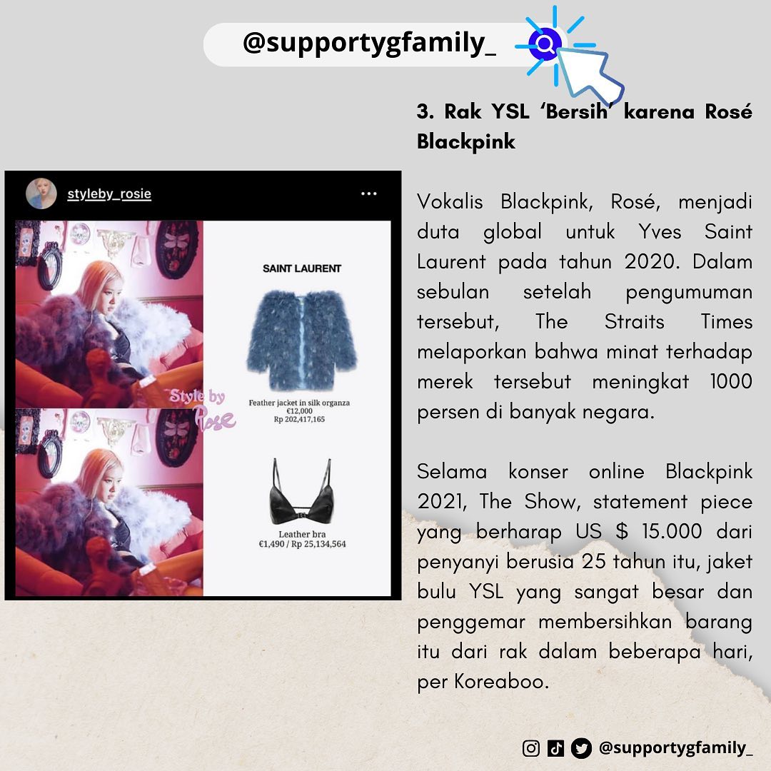 supportygfamily's tweet photo. [📰] Jennie dan Rosé BLACKPINK serta G-Dragon BIGBANG masuk dalam Daftar K-Pop 'Sold-out stars' yang menguasai dunia mode!

https://t.co/ggB5zYGBpH
Indo trans by : 🍷
-👽-
#JENNIE #ROSÉ #GDRAGON #BLACKPINK #BIGBANG #Supportygfamily_BLACKPINK #Supportygfamily_BIGBANG https://t.co/JMmWJjapSZ