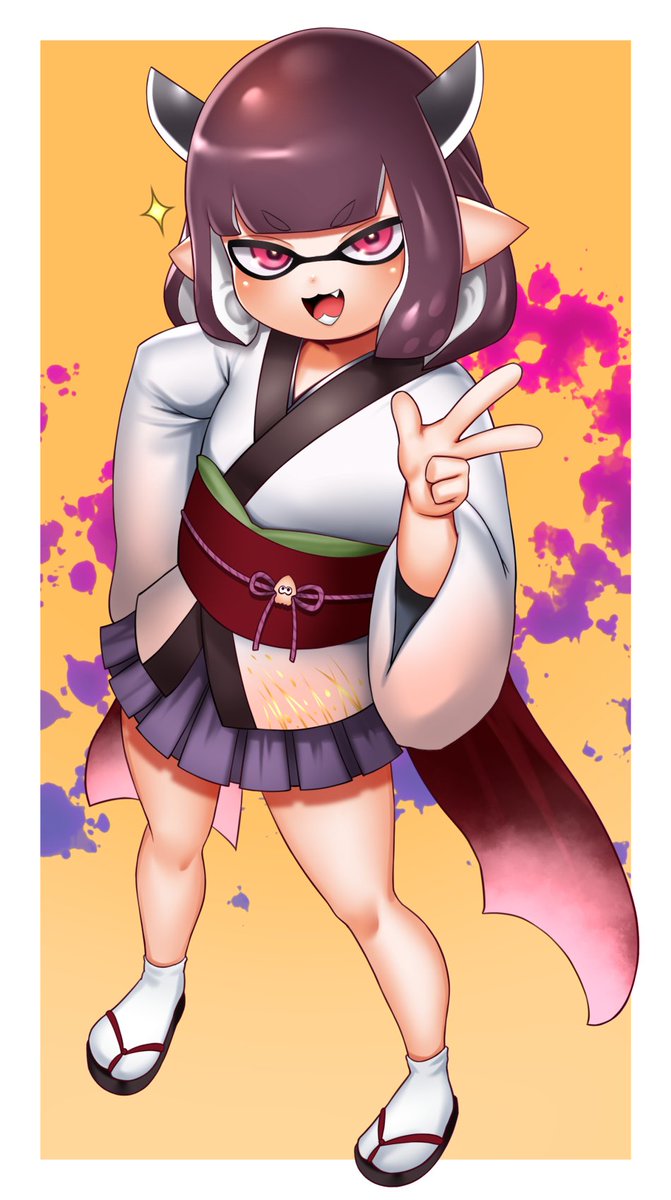 イカちゃんと化したきりたん塗り 