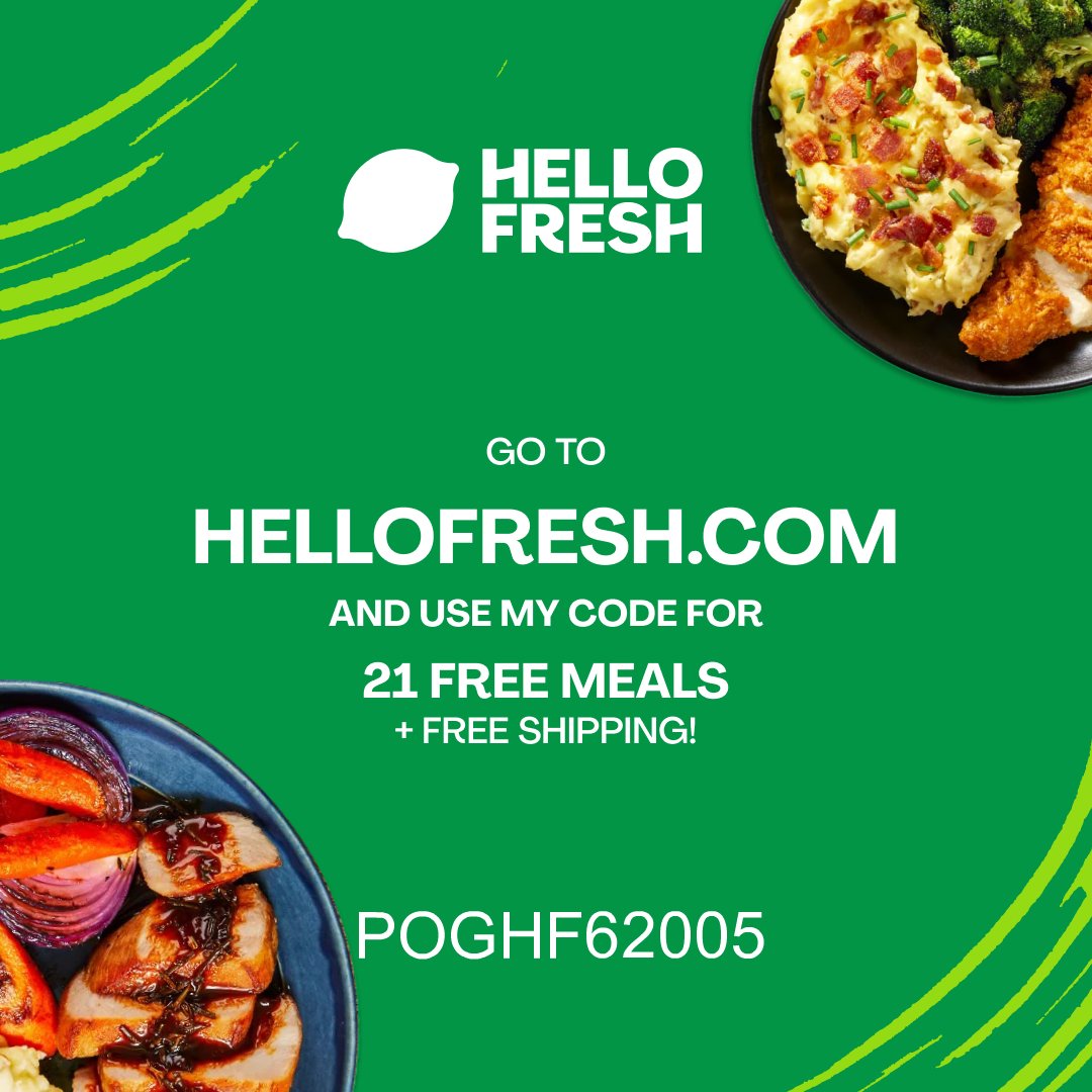 I have partnered with <a href="/hellofresh/">HelloFresh US</a> to give all new subscribers 21 free meals with free shipping! Pick your hassle free meals and have then delivered right to your door step! use my code: POGHF62005 at strms.net/hellofresh_kno…
#ad