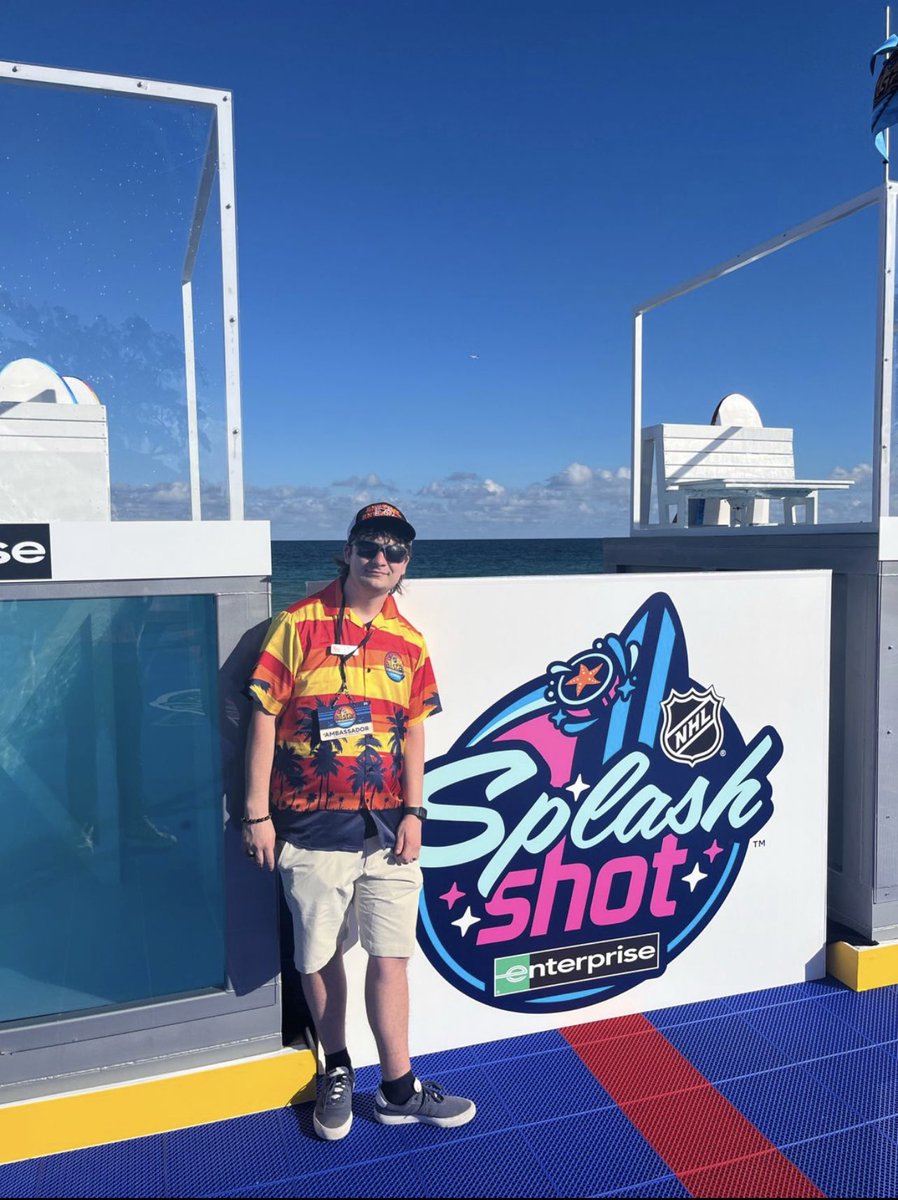 Our <a href="/NeumannUniv/">Neumann University</a> #sportsbiz freshman AJ Nocito just returned from working the <a href="/NHL/">NHL</a> All Star Game through our partnership with <a href="/iamlivingsport/">Living Sport</a>