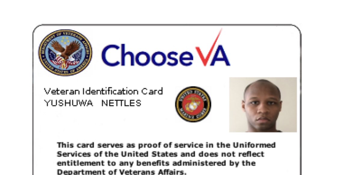 Yushuwa Nettles (@nettlesyushuwa) on Twitter photo 5 years ago I applied for my veterans ID card and today I finally received it. The #VeteransAffairs hasn’t been fixed under any administration to BEST serve our heroes. <a href="/JoeBiden/">Joe Biden</a> has some work to do! <a href="/BarackObama/">Barack Obama</a> <a href="/realDonaldTrump/">Donald J. Trump</a> #Marines #USMC 5 years ago I applied for my veterans ID card and today I finally received it. The #VeteransAffairs hasn’t been fixed under any administration to BEST serve our heroes. <a href="/JoeBiden/">Joe Biden</a> has some work to do! <a href="/BarackObama/">Barack Obama</a> <a href="/realDonaldTrump/">Donald J. Trump</a> #Marines #USMC