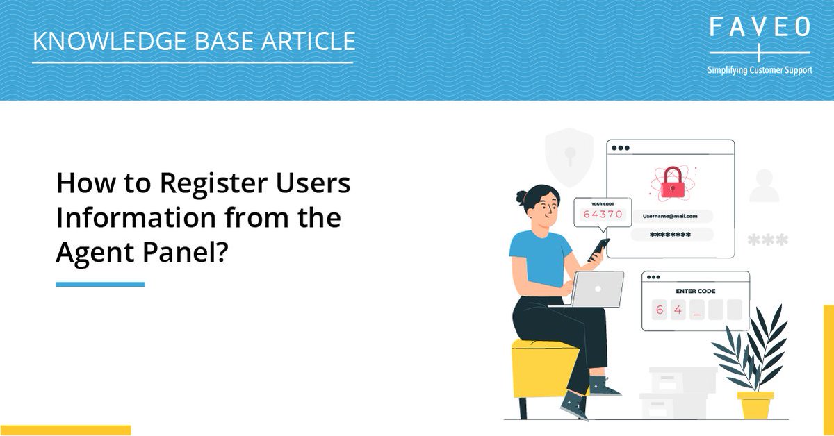 faveohelpdesk's tweet photo. How to register a user's information from the Agent Panel?
When your clients request that you create a ticket, you can register their details in the Faveo system and create a ticket on their behalf.
learn More: https://t.co/VxlmHF0xV3
#faveohelpdesk #faveo #knowledgebase https://t.co/YnhzvmFBeQ