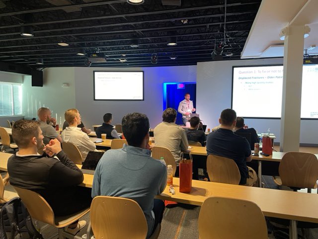 DrIhekweazu's tweet photo. Had a phenomenal time serving as faculty @ the Depuy Future Leaders Sr resident arthroplasty course. The residents got hands on robotics and revision arthroplasty experience! Looking fwd to the next one! @ReneeButala @DePuySynthes @JNJInstitute #arthroplasty #roboticknee #velys https://t.co/puB2QSbP9r