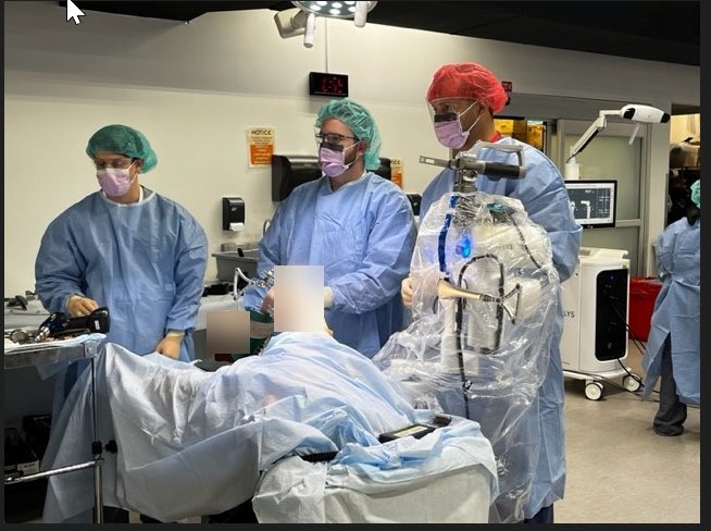 DrIhekweazu's tweet photo. Had a phenomenal time serving as faculty @ the Depuy Future Leaders Sr resident arthroplasty course. The residents got hands on robotics and revision arthroplasty experience! Looking fwd to the next one! @ReneeButala @DePuySynthes @JNJInstitute #arthroplasty #roboticknee #velys https://t.co/puB2QSbP9r