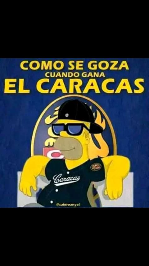 Señores ganamos los gloriosos Leones del Caracas buenas noches