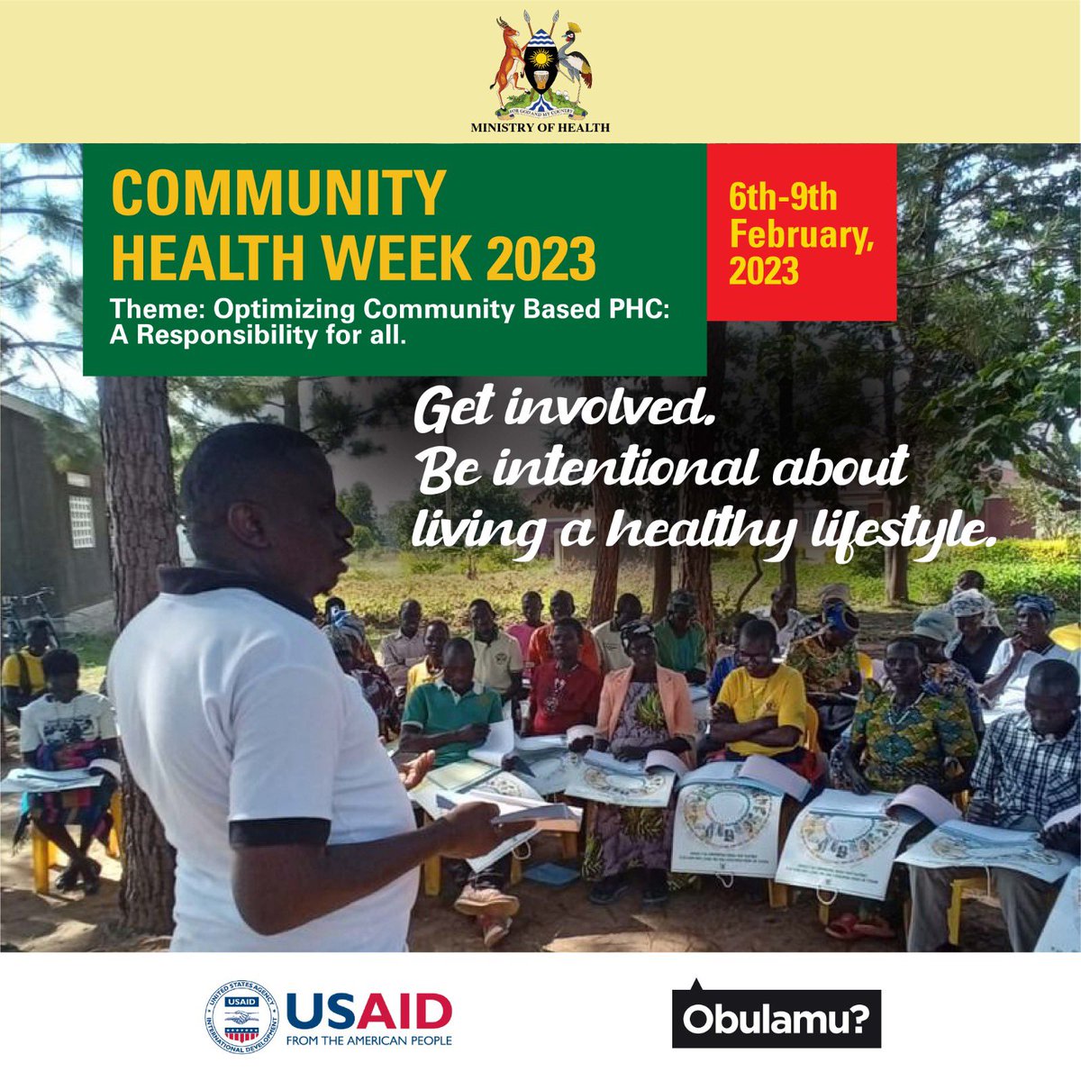ObulamuUganda's tweet photo. ๐ฅ๐ ๐ถ๐ป๐ถ๐๐๐ฟ๐ ๐ผ๐ณ ๐๐ฒ๐ฎ๐น๐๐ต ๐ผ๐๐๐๐ถ๐ฑ๐ฒ ๐๐ต๐ฒ ๐๐ผ๐๐ฝ๐ถ๐๐ฎ๐น
This #CommunityHealthWeek2023, the @MinofHealthUG is taking a step further, to remind us of our strength and responsibility in preventive health.
Get involved. Your health matters.
#Obulamu https://t.co/xicUnFWVwz
