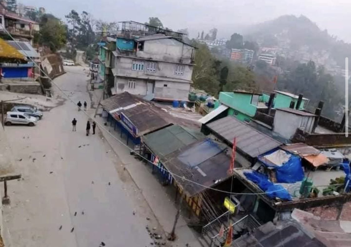 primulab's tweet photo. Whole Sikkim in 12 Hr lockdown .. we want Justice https://t.co/HMo0hV1Z04