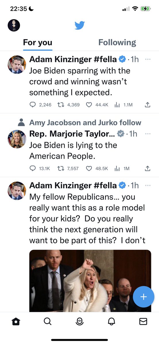 sloth01's tweet photo. @AdamKinzinger It couldn’t have lined up better than this! https://t.co/gEtV7taeL2