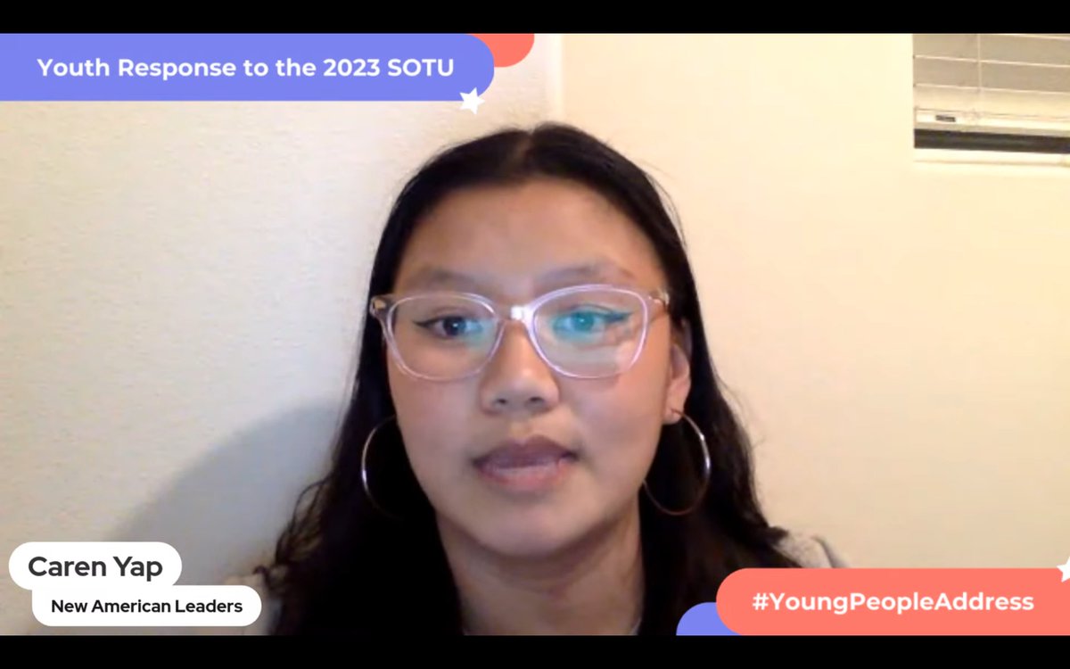 NewAmericanLd's tweet image. So proud of our #NALpistas, @carenroyce and Ola Albayati, for joining #YoungPeopleAddress and responding to @POTUS's #SOTU2023!

We're so inspired by your leadership and can't wait to see how you continue to shake up politics as usual!