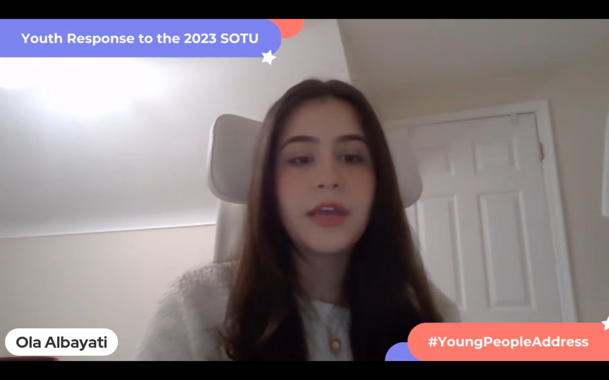 NewAmericanLd's tweet image. So proud of our #NALpistas, @carenroyce and Ola Albayati, for joining #YoungPeopleAddress and responding to @POTUS's #SOTU2023!

We're so inspired by your leadership and can't wait to see how you continue to shake up politics as usual!
