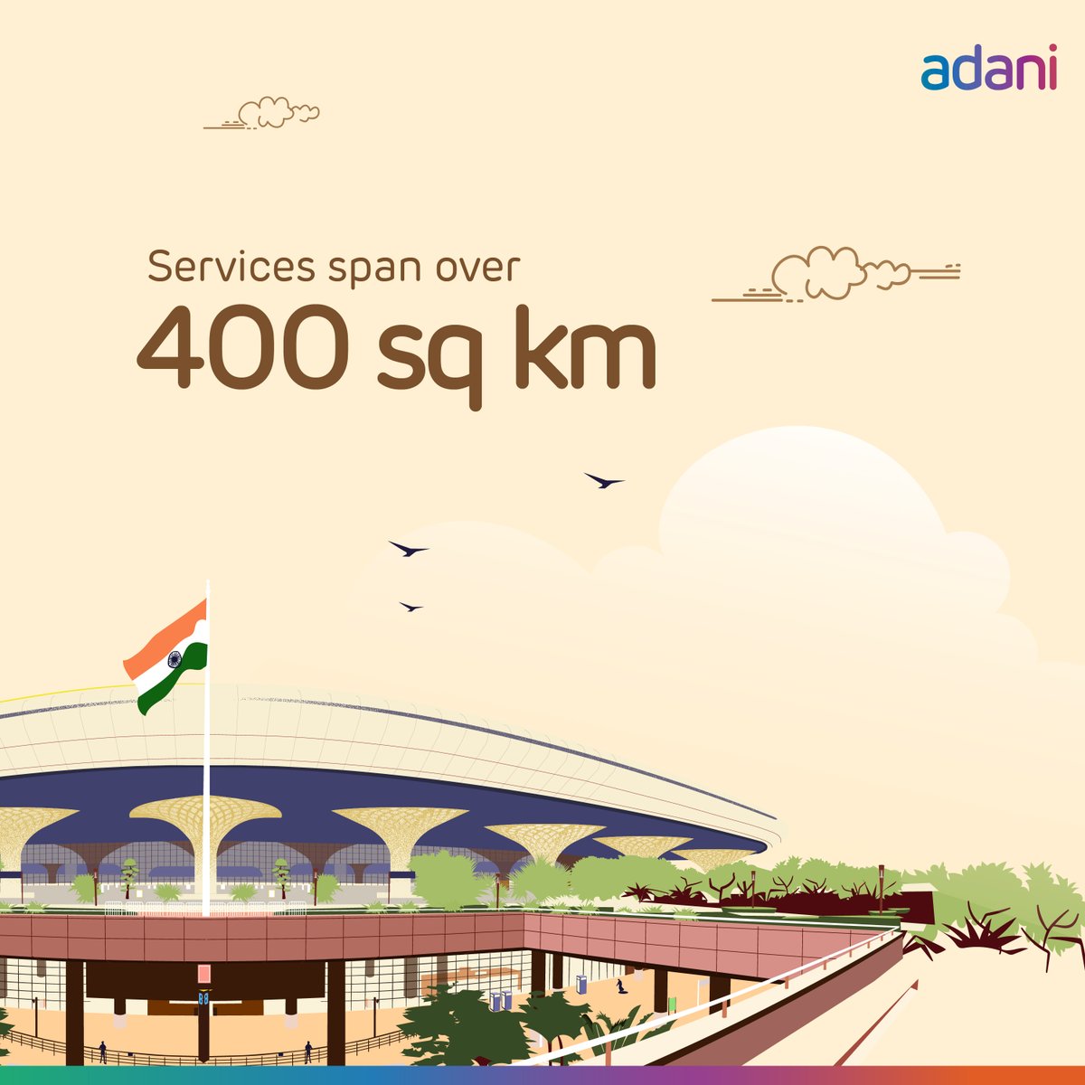 <a href="/Adani_Elec_Mum/">Adani Electricity</a> is fuelling the nation's growth by lighting up the financial capital of India. As the largest private power player and #electricity distribution company, it supplies power to 2.9M+ customers. Just the beginning of a journey to build a nationwide network.