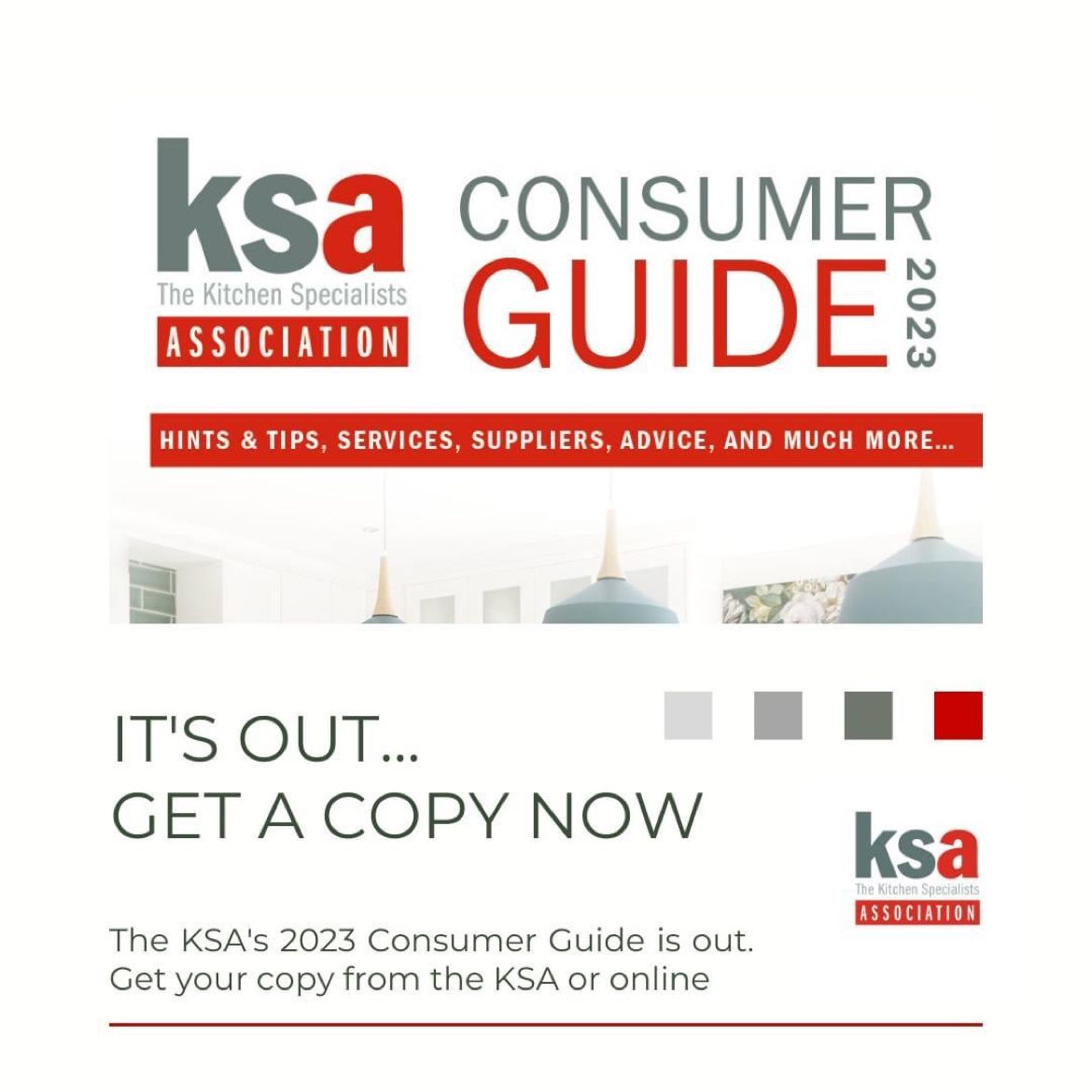 SAFIFurniture's tweet photo. INDUSTRY NEWS – The 2023 Kitchen Specialists Association (KSA) Consumer Guide is out, proving valuable in making well-informed choices when looking to purchase a new kitchen. Hard copies are available directly from the KSA and the digital version here: https://t.co/9N9hTnwqxd https://t.co/eKwyu5stnv