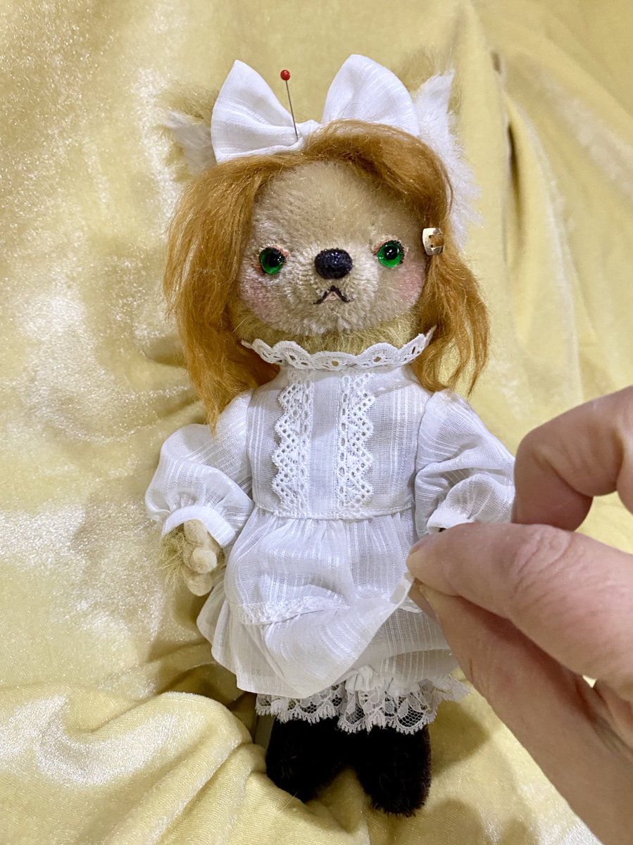 ママ募集❤子猫のマルちゃん♡アートドール♡ぬいぐるみ♡ お知らせ】 以前お知らせしたぬいぐるみから少し変わってより