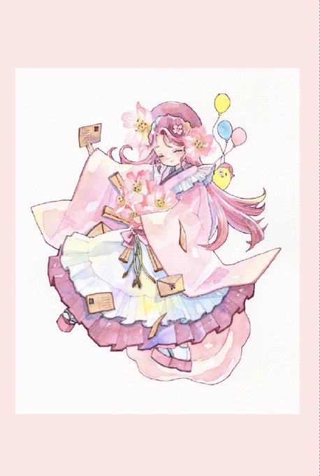 「pink theme」 illustration images(Latest｜RT&Fav:50)｜21pages
