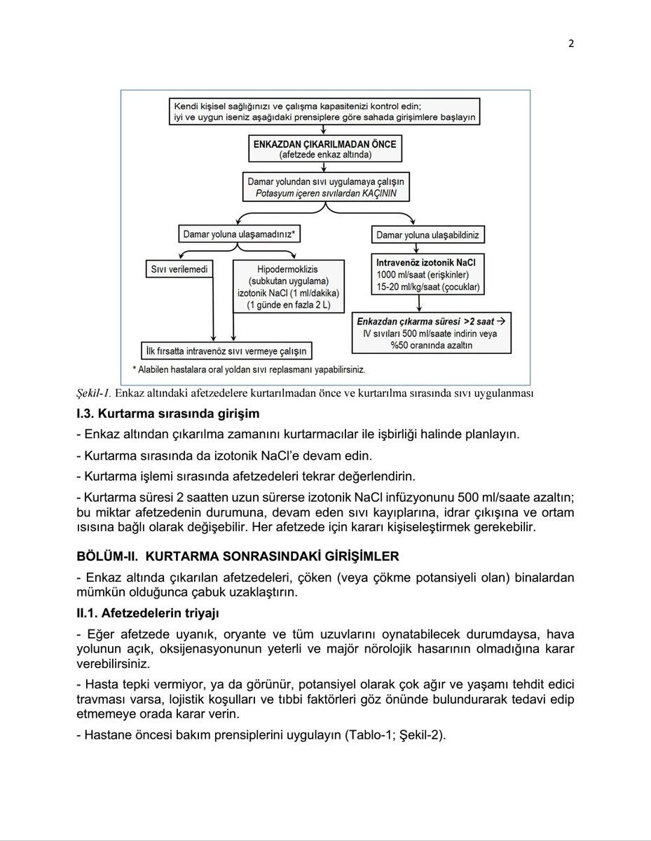 Kitlesel Afetlerde  Ezilme Sendromlu Afetzedelerin Tedavisi İçin Öneriler