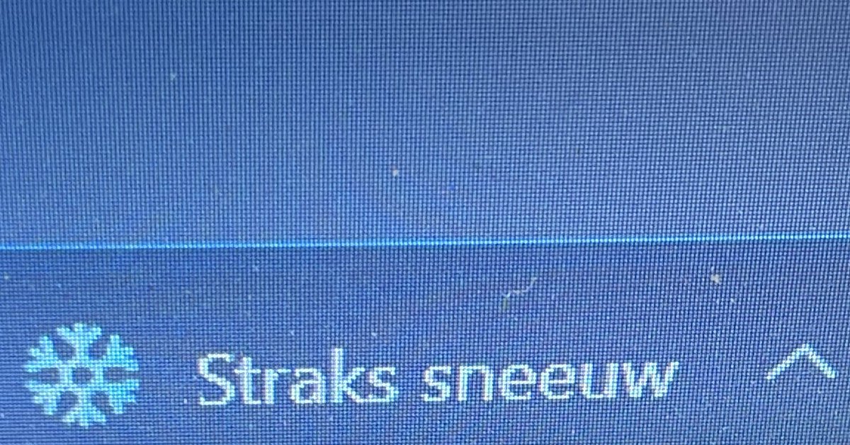 Bij wie sneeuwt het? #benieuwd #dtv