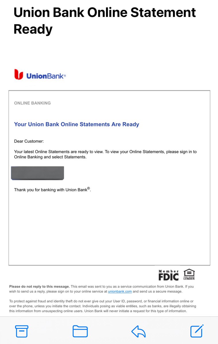 youtubemackey's tweet image. 新しいステートメントが来た😇　#FIRSTRADE  ＃ステートメント ＃ユニオンバンク