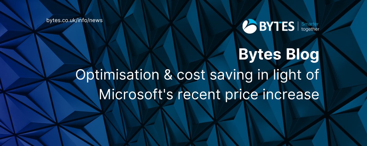 How can you optimise existing consumption in light of Microsoft's recent price increase? Read our latest blog post on how to manage costs to find out: bit.ly/3HJogkW #microsoftpriceincrease #smartertogether