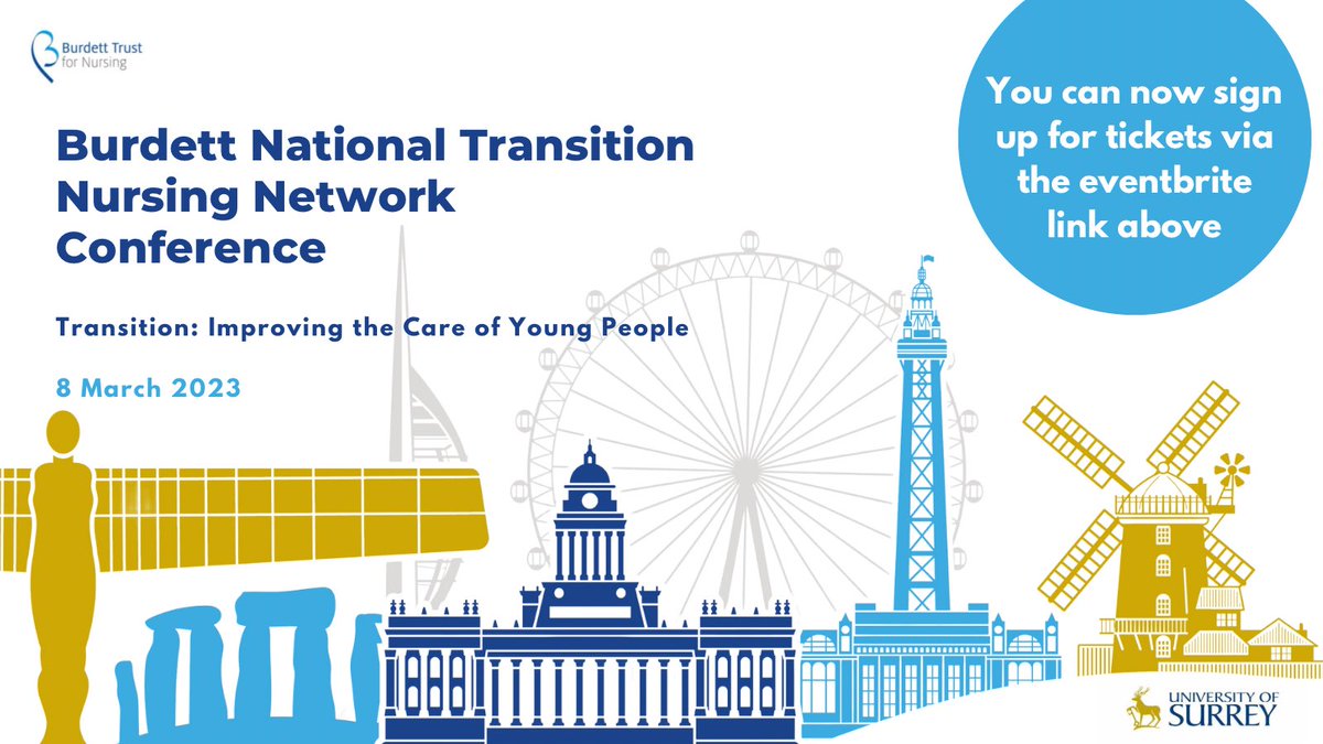 Burdett Transition Network (@burdettnetwork) on Twitter photo You can now sign up for tickets to join us for the National Conference on Transition: Improving the Care of Young People on 8 March 23. Please join us to celebrate! <a href="/LPorter99/">Louise Porter</a> <a href="/EmmaPowellNHS/">Emma Powell</a> <a href="/Pippa_FS/">Dr Pippa Sipanoun</a> @StellaC63069734 <a href="/mills1319/">Nigel Mills-Burdett RNA YP Healthcare Transition</a> <a href="/ProfFaithG/">faithgibson</a> <a href="/AldissSusie/">Susie Aldiss</a>
eventbrite.com/e/burdett-nati… You can now sign up for tickets to join us for the National Conference on Transition: Improving the Care of Young People on 8 March 23. Please join us to celebrate! <a href="/LPorter99/">Louise Porter</a> <a href="/EmmaPowellNHS/">Emma Powell</a> <a href="/Pippa_FS/">Dr Pippa Sipanoun</a> @StellaC63069734 <a href="/mills1319/">Nigel Mills-Burdett RNA YP Healthcare Transition</a> <a href="/ProfFaithG/">faithgibson</a> <a href="/AldissSusie/">Susie Aldiss</a>
eventbrite.com/e/burdett-nati…