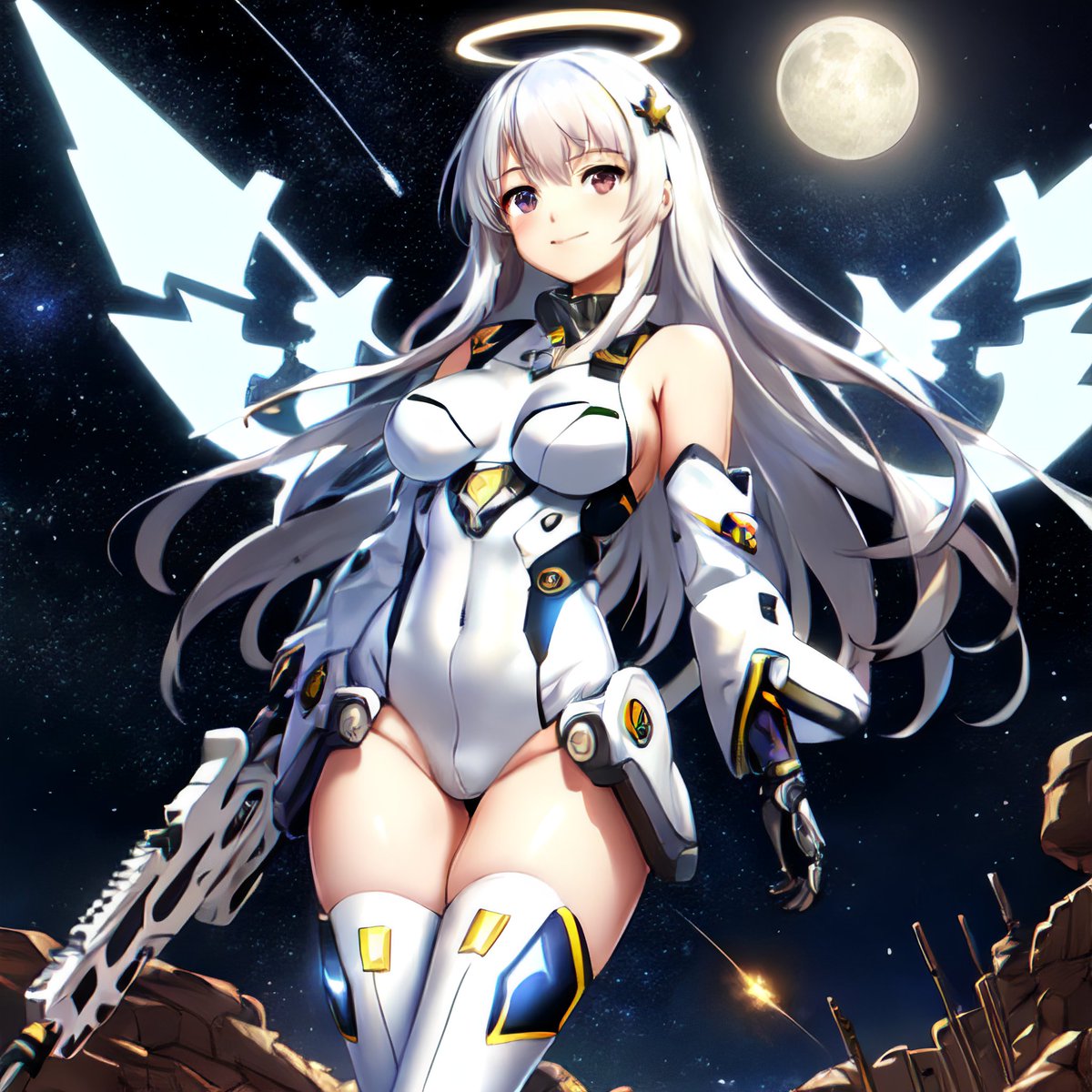 AIで結構よさげな絵が出た(呪文は拝借した)。私も駆け出しAI絵師じゃ #stablediffusion