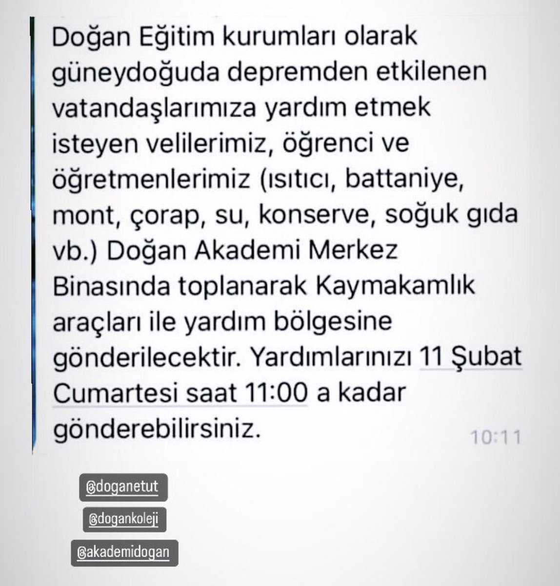 suatdogan40's tweet photo. DOĞAN AKADEMİ EĞİTİM KURUMLARI OLARAK AKSARAY/ORTAKÖY
KAYMAKAMLIK ARAÇLARI İLE GÖNDERİLECEK
DOĞAN AKADEMİ MERKEZ BİNASINDA TOPLANACKTIR
@gizemmdogn @KolejiDogan #Aksaray #Ortaköy https://t.co/dqjD7h8ktr