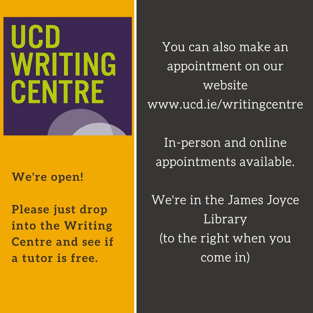 UCD Writing Centre tweet media