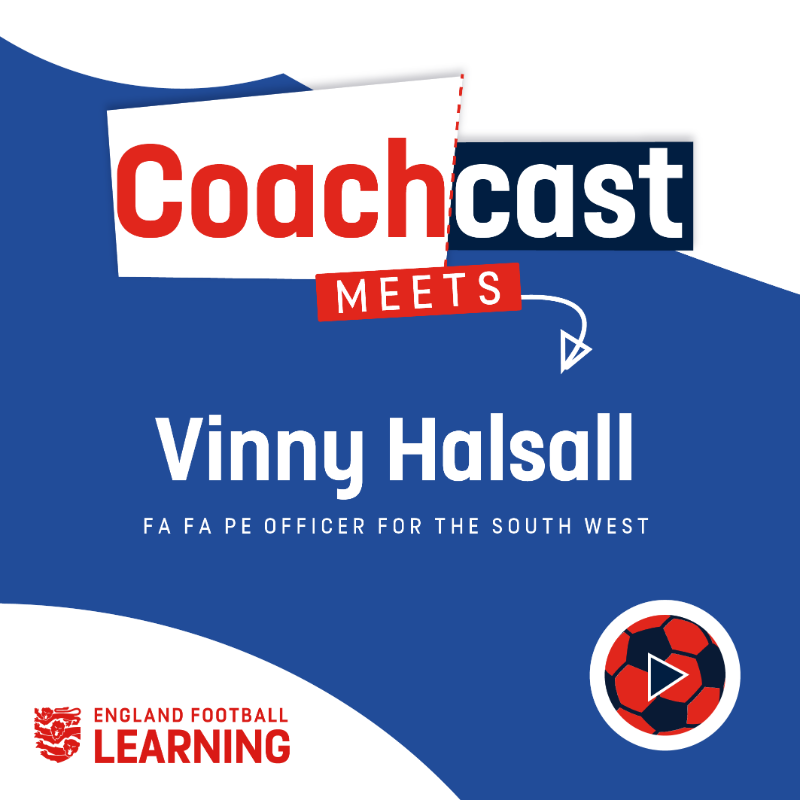 EnglandLearning's tweet photo. 🆕 Coachcast episode 🎧
@Vphalsall joins us to talk about 𝙢𝙖𝙠𝙞𝙣𝙜 𝙨𝙚𝙨𝙨𝙞𝙤𝙣𝙨 𝙚𝙣𝙜𝙖𝙜𝙞𝙣𝙜 😃
We cover:
▪️ His approach to training
▪️ Seeing failure as a ‘first attempt in learning’
▪️ Putting the person before the player
Plus much more! Listen now 👇