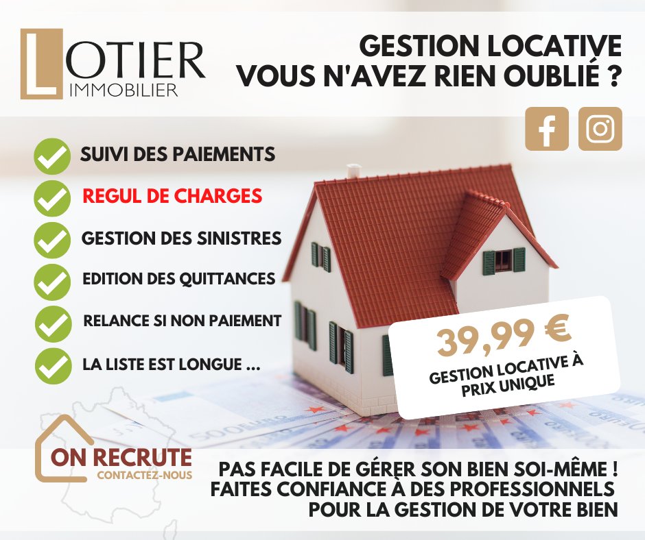 La gestion locative par <a href="/LotierI/">Lotier Immobilier</a> offre de nombreux avantages pour les propriétaires. Avec un prix unique de 39,99€/mois, laissez-nous gérer les tâches liées à votre investissement. Contactez-nous pour plus d'infos! #gestionlocative #immobilier #propriétaire