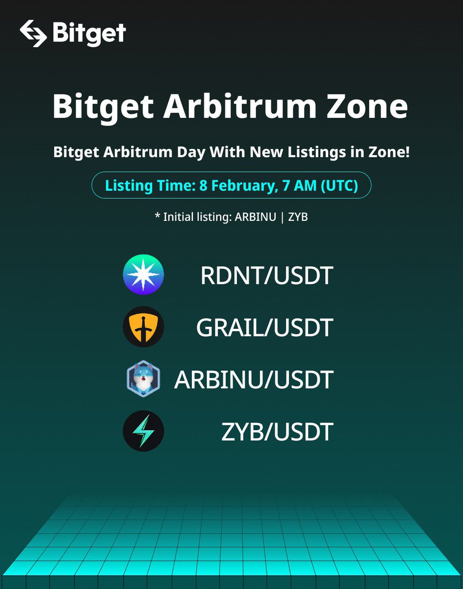 bg_in_italian's tweet photo. 🪐 #BitgetArbitrumDay 

🛬 Arrivano sulla piattaforma $RDNT $GRAIL $ARBINU $ZYB in #Arbitrum. 

🔥 Le migliori novità, ad un click da te! @RDNTCapital @CamelotDEX @ArbinuCoin @zyberswap 

Dettagli 👉🏻 https://t.co/67wJ3ImXGX https://t.co/LaevmWEqEc
