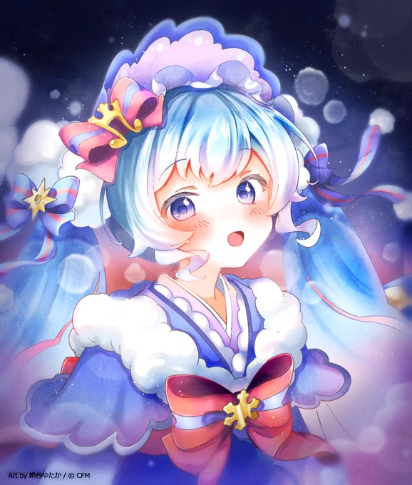 #第二十三回塗りマス夜明け前の冬空をイメージして塗らせていただきました〜!どんな塗りが合うか考えながら塗るの楽しかったです(*'˘`*) 