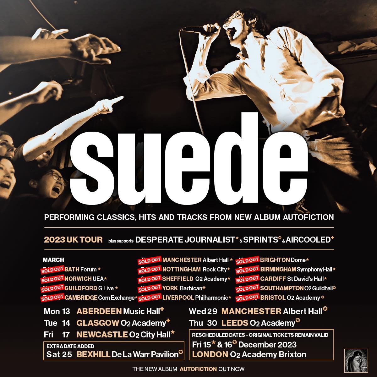 DespJournalist's tweet photo. Very excited to announce that we'll be supporting @suedeHQ on a big chunk of their forthcoming tour! Looking forward to sharing a stage with one of our favourite bands! 😍Dates below. xxx https://t.co/N1HnAOmA3q