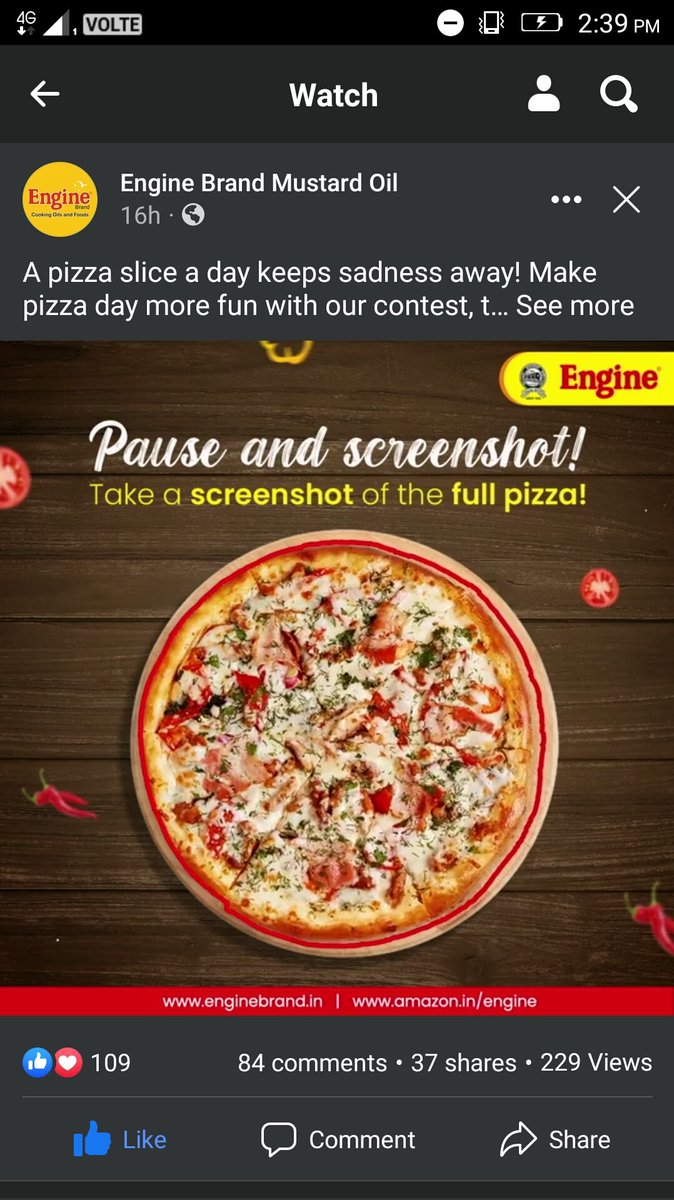 singha_samita's tweet photo. #EngineBrandMustardOil Done already respected team on my story & DM ๐ @EngineBrand_in
#PizzaDayContest #PizzaDay #Pizza #StopTheGIF #EngineProducts @AnujKRathour
@SonaliNandy8 @sudipta_nandy @Paul2Prans https://t.co/qN6PnZaILX