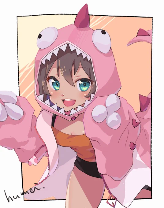 23日目お題箱からまつりちゃん#祭絵 #100日チャレンジ 