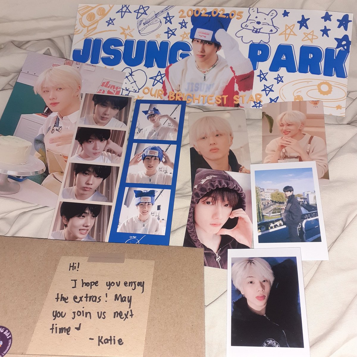 0103kart's tweet photo. 💌 #0103mails 
— from @LCTzennies &amp; @4ZH0NG_CHENLE

JISUNG TIME!!! i know it's kinda late, but thank you for organizing a mcdo party for jisung! i love the pcs and banner!! also, the extras are so cute 🥺 
#LoveKoToWithJisung
#미지의별_지성의_스물두번째_여행
#MYYOUTH_JISUNG

- 🐹 https://t.co/MxxEvnUr2Z