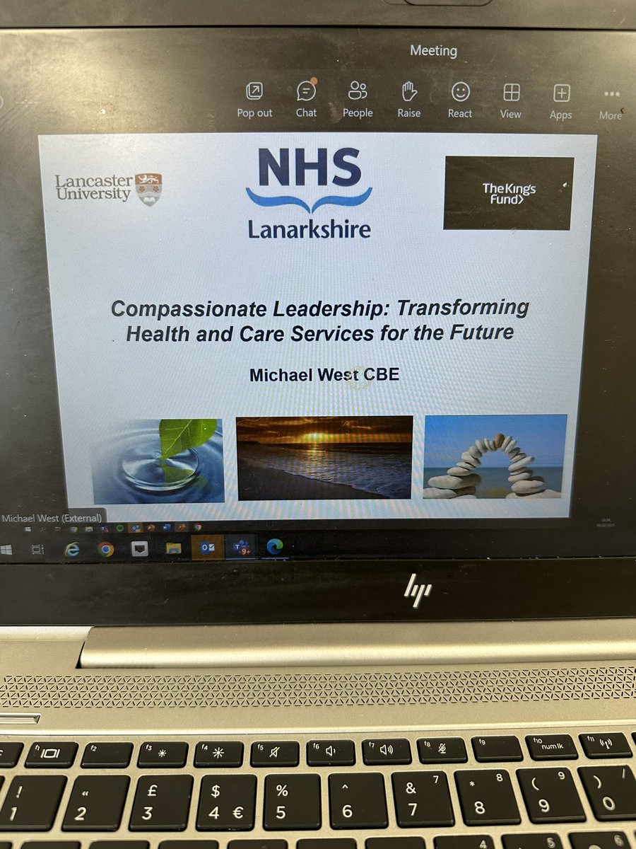 So happy that our OD department have arranged to have @WestM61 speak to us today about the challenges for health and social care. #compassionateleadership