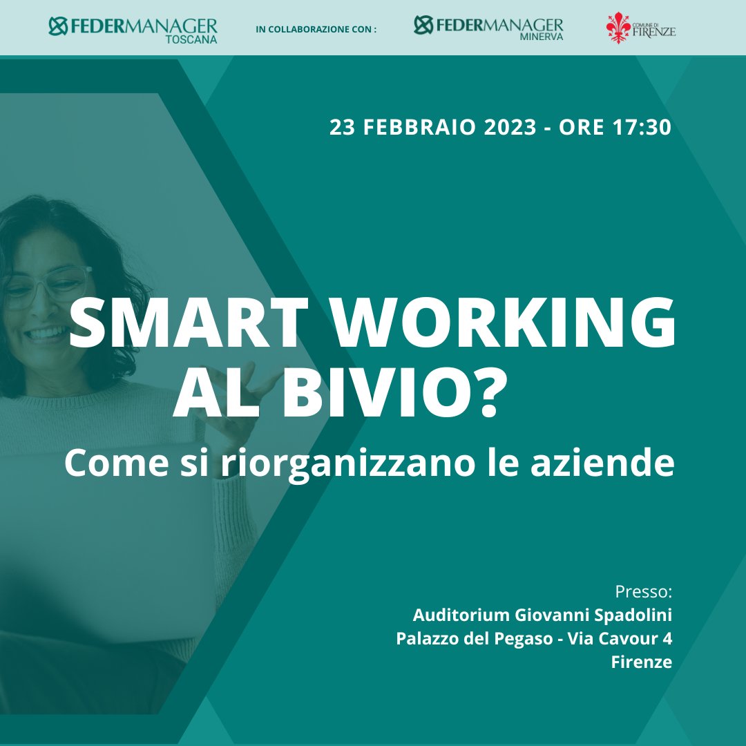 📣 Unisciti a noi per l’evento “Smart working al bivio? Come si riorganizzano le aziende”.

👉Prenota qui: bit.ly/FMTsmartworkin…