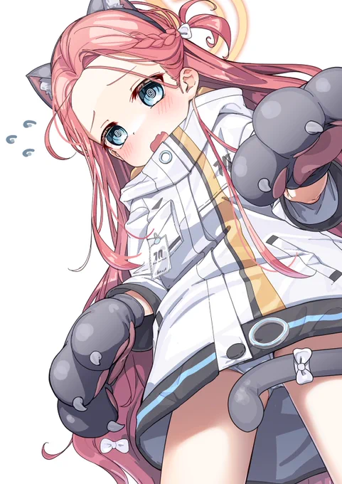 ユズにネコ耳付けてもらった。#ブルアカ(6/100) 
