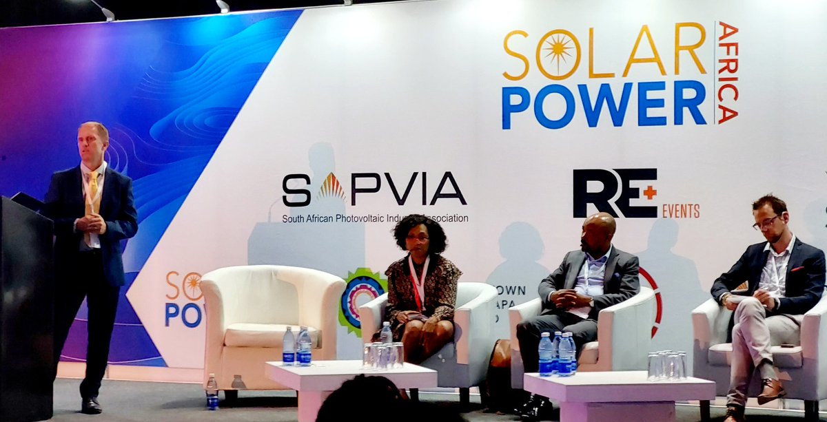 Carbon neutrality by 2050 is too late. Between now and 2030 it will get progressively harder to export products to markets that require lower carbon content than South Africa offers - James Mackay, <a href="/energycouncilsa/">Energy Council of South Africa</a> CEO, kicks off panel on #JustEnergyTransition <a href="/SolarPower_RSA/">Solar Power Africa</a>