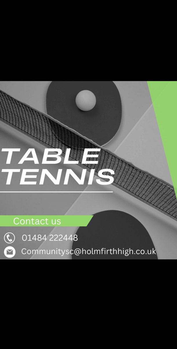 CentreHolmfirth's tweet image. Available all week 🏓🏓🏓 #tabletennis #pingpong #tablesport #indoorsports #indoors #sports #activehuddersfield #holmfirthevents #holmfirthhighschool #holmfirth