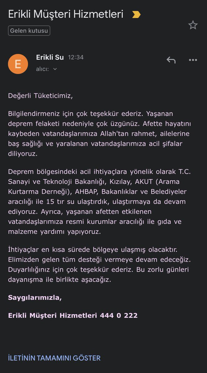 yesim_tatar's tweet photo. @SelTun_ @fuskasu Erikli’den gelen cevabı paylaşmak istedim hocam. https://t.co/0HSA2MdBwO