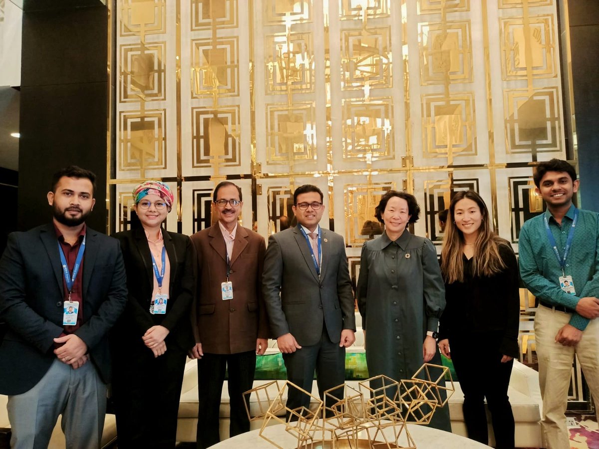 serac_bd's tweet photo. SERAC-Bangladesh team paid a courtesy visit to the Executive Director of the UN Office of Partnerships Annemarie Hou, and other UN colleagues at a hotel in Dhaka today. During the meeting, a brief discussion took place about the ongoing projects.
#SERAC_BD #UNOP #UNDEF #UNHABITAT https://t.co/h7s5VpfIMn