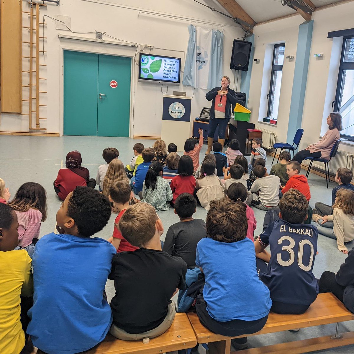 isftervuren's tweet photo. During Januaryβs assembly, our students were awarded with stickers and certificates for displaying school values and for their hard work, effort and achievement. π
We also had a presentation on our Eco-School initiative by Madame Morgane. β»οΈ
#isftervuren #isfassembly #isf https://t.co/Xx0fYhhXex