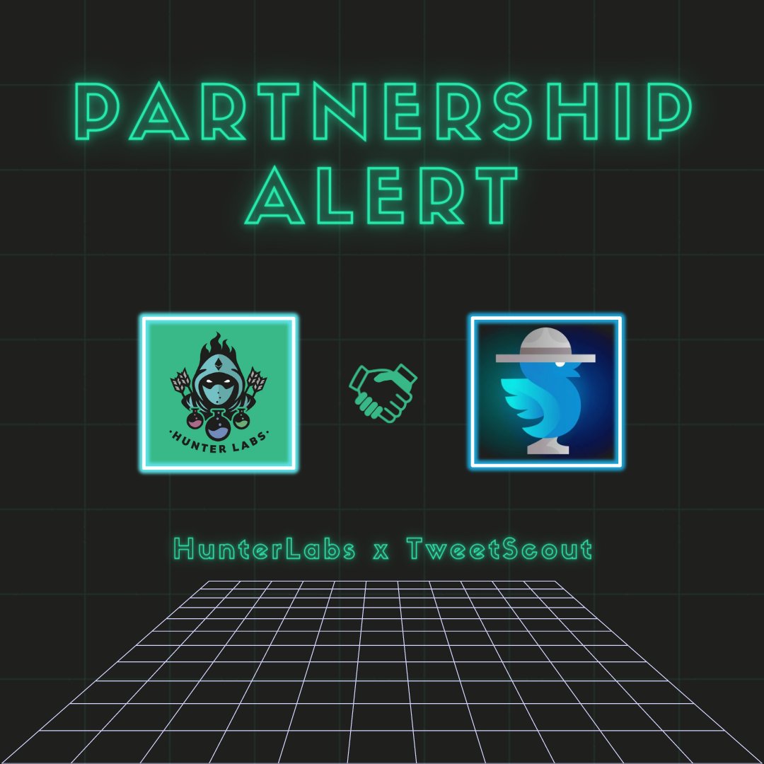 HunterLabsNFT's tweet photo. We are excited to announce our partnership with @TweetScout_io to give our members 1 month premium access to their tool 🏹🤝🐦

Tweetscout is a tool for analyzing crypto Twitter and finding projects at the earliest stage.

🎉 Join the Raffle:  https://t.co/cv7d3ljwbs 🎉 https://t.co/Y1QSrgHuWQ