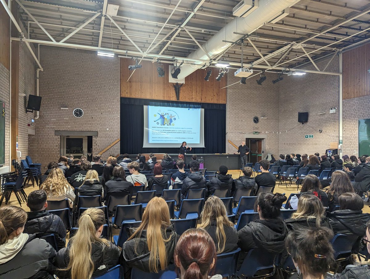 S5 PSE Day is underway with a presentation from Sarah from <a href="/LEAPS1996/">LEAPS1996</a> about the widening participation programme and future destinations