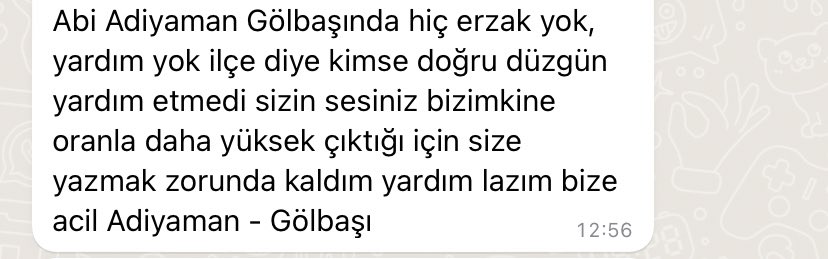 ihsancanitez's tweet photo. 📍Adıyaman | Gölbaşı 

Çok zor durumda olduğunu belirttiler. (Güncel 12:58) https://t.co/msspei597x