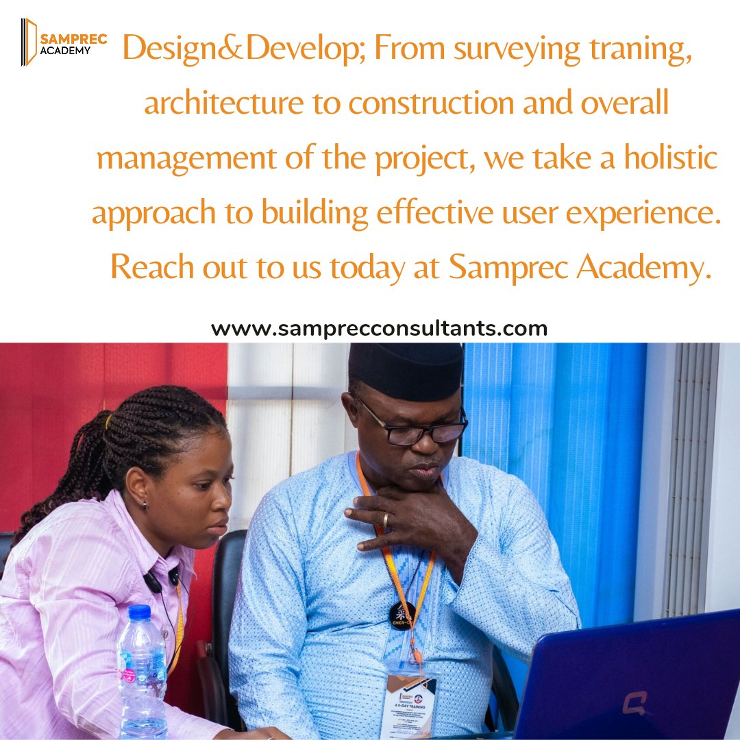 SamprecA's tweet image. Design&amp;amp;Develop; From surveying traning, architecture to construction and overall management of the project, we take a holistic approach to building effective user experience.

Reach out to us today at SamprecAcademy.

#SamprecAcademy #projectmanagement #projecttraining.