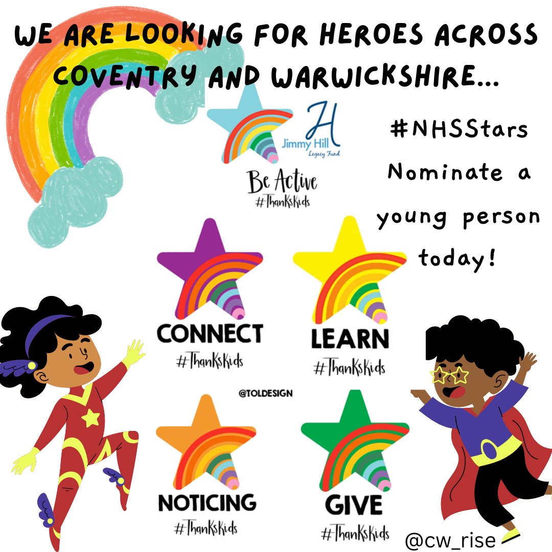 This week is #ChildrensMentalHealthWeek⭐

We want to recognise some of the amazing things our young people do🙌

#ThanksKids celebrates acts of kindness &amp; awesomeness by young people. Do you know someone who deserves a shoutout?📢

Nominate here: thankskids@covwarkpt.nhs.uk