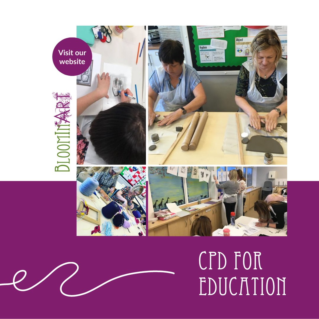 Did you know we offer creative CPD services? We focus on the use of visual arts to help embed learning across a range of subjects within the curriculum. There are a variety of areas of learner development involved, find examples on our website - bit.ly/3JxwvmD