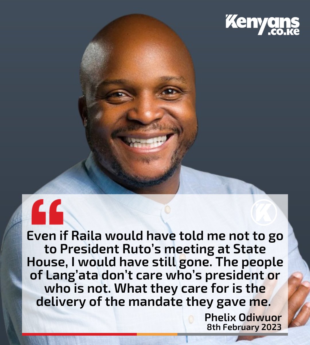 Even if Raila would have told me not to go to President Ruto’s meeting at State House, I would have still gone - Phelix Odiwuor alias Jalang'o