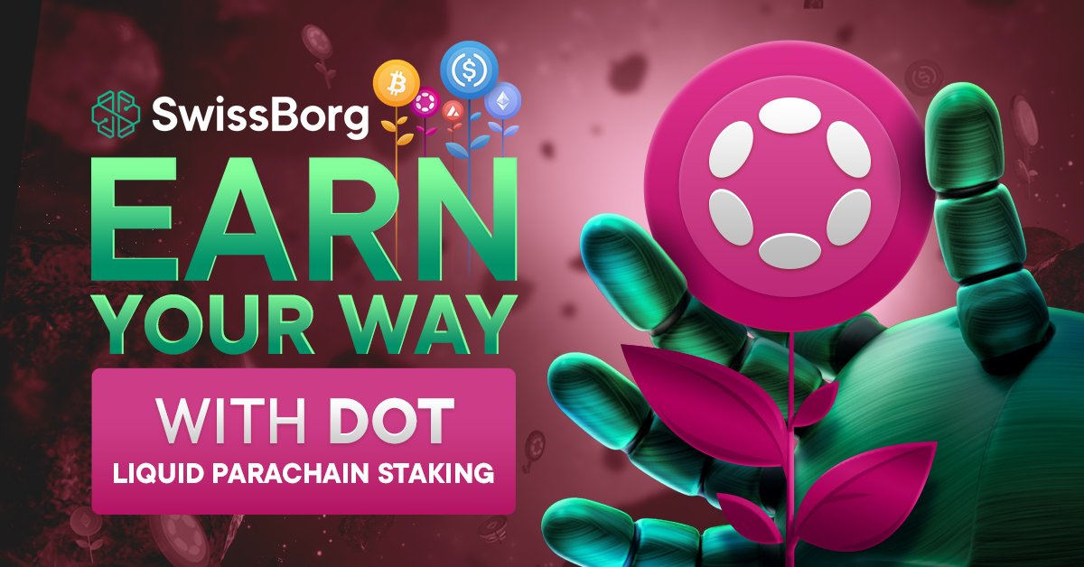 Claire_InCrypto's tweet image. Even better is being able to earn 30% APY on your $DOT staked in the #SwissBorg app 🤩 @swissborg just released this new #SwissBorgEarn strategy, which was full in 2 mins! More on the way though 🚀
